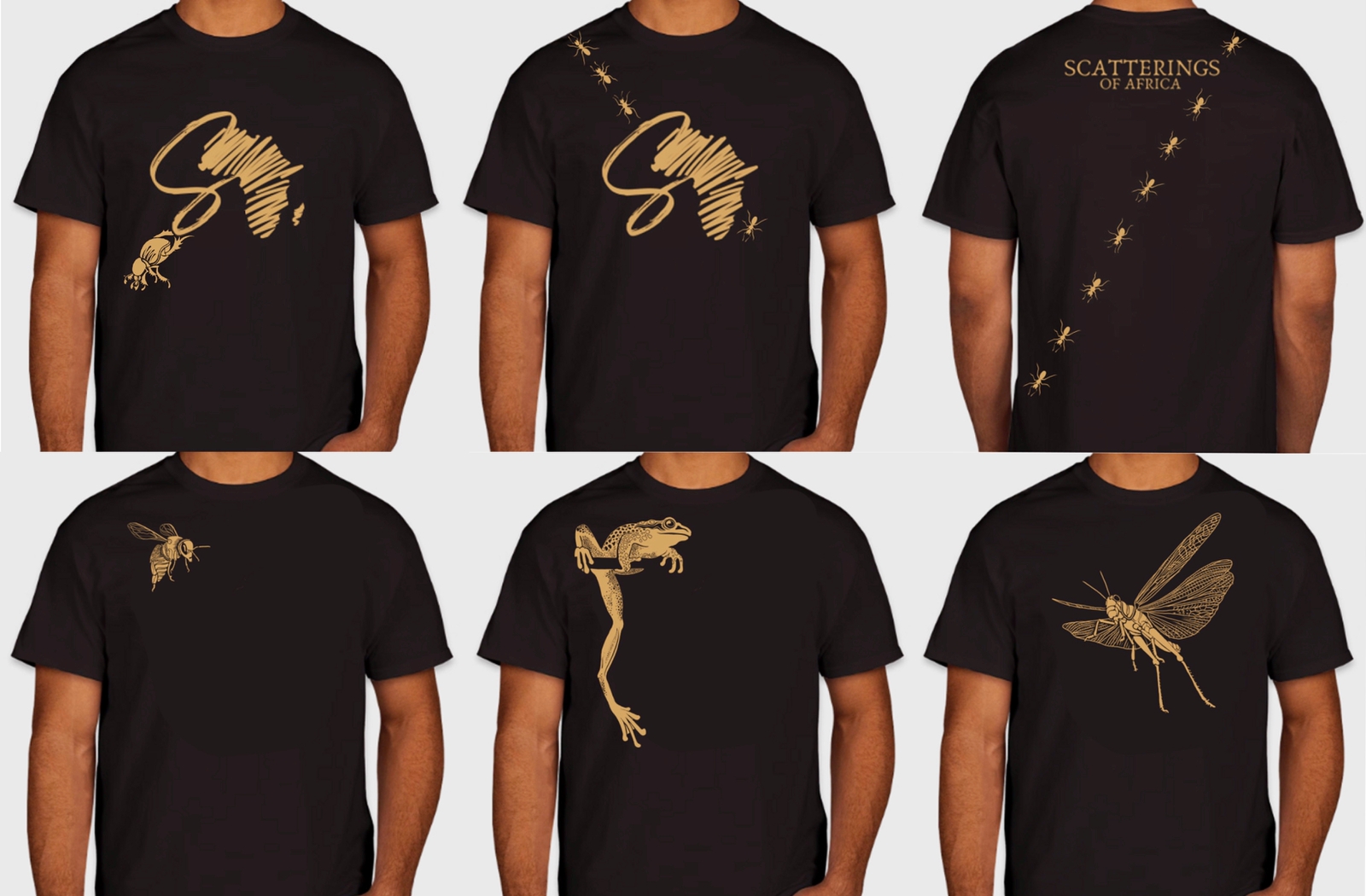 Scatterings of Africa T-shirts